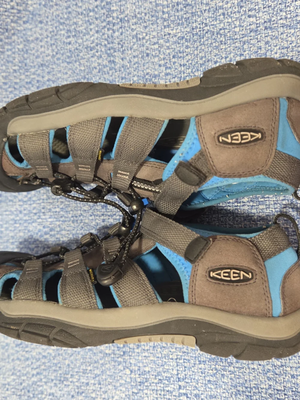 KEEN Mens 6 Newport H2 sandals in a blue gray colorway model number 1022839